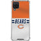 NFL Chicago Bears White Striped Galaxy A12 Clear Case