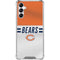 NFL Chicago Bears White Striped Galaxy A15 5G Clear Case