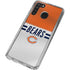 NFL Chicago Bears White Striped Galaxy A21 Clear Case