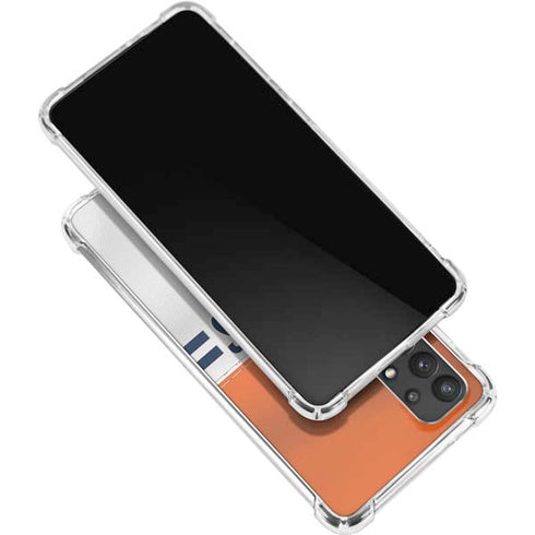 NFL Chicago Bears White Striped Galaxy A32 5G Clear Case