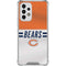 NFL Chicago Bears White Striped Galaxy A33 5G Clear Case