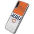 NFL Chicago Bears White Striped Galaxy A50 Clear Case