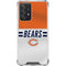 NFL Chicago Bears White Striped Galaxy A52 5G Clear Case