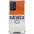 NFL Chicago Bears White Striped Galaxy A52 5G Clear Case