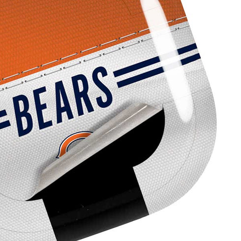NFL Chicago Bears White Striped Galaxy Buds Pro Skin