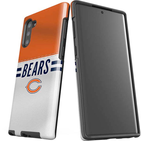 NFL Chicago Bears White Striped Galaxy Note 10 Pro Case