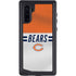 NFL Chicago Bears White Striped Galaxy Note 10 Waterproof Case