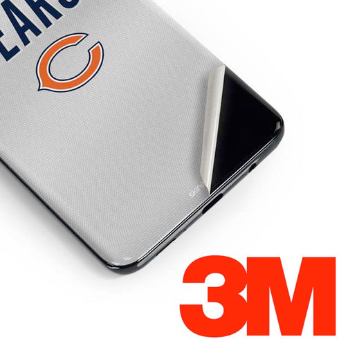 NFL Chicago Bears White Striped Galaxy S10e Skin
