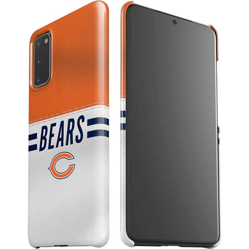 NFL Chicago Bears White Striped Galaxy S20 Lite Case