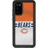 NFL Chicago Bears White Striped Galaxy S20 Waterproof Case