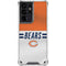 NFL Chicago Bears White Striped Galaxy S21 Ultra 5G Clear Case