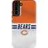 NFL Chicago Bears White Striped Galaxy S22 Plus Pro Case