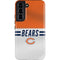 NFL Chicago Bears White Striped Galaxy S22 Pro Case