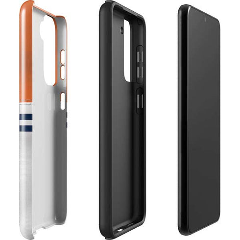 NFL Chicago Bears White Striped Galaxy S22 Pro Case
