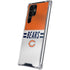 NFL Chicago Bears White Striped Galaxy S22 Ultra Clear Case
