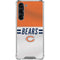 NFL Chicago Bears White Striped Galaxy S23 Plus Clear Case