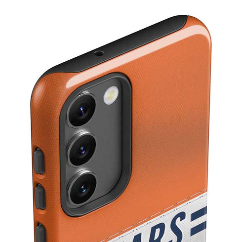 NFL Chicago Bears White Striped Galaxy S23 Plus Pro Case