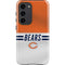 NFL Chicago Bears White Striped Galaxy S23 Pro Case