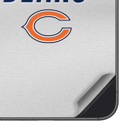 NFL Chicago Bears White Striped Galaxy S23 Skin