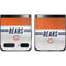 NFL Chicago Bears White Striped Galaxy Z Flip Skin