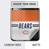 NFL Chicago Bears White Striped Galaxy Z Flip Skin