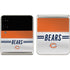 NFL Chicago Bears White Striped Galaxy Z Flip3 5G Skin