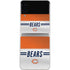 NFL Chicago Bears White Striped Galaxy Z Flip4 5G Skin
