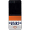 NFL Chicago Bears White Striped Galaxy Z Flip5 5G Skin
