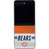 NFL Chicago Bears White Striped Galaxy Z Flip5 5G Skin