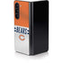 NFL Chicago Bears White Striped Galaxy Z Fold5 5G Skin