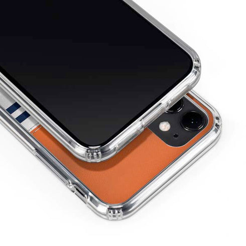 NFL Chicago Bears White Striped iPhone 11 Clear Case