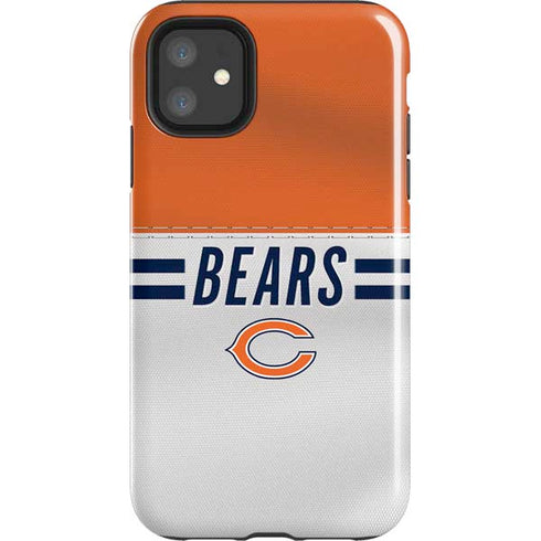 NFL Chicago Bears White Striped iPhone 11 Impact Case