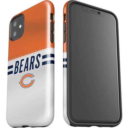 NFL Chicago Bears White Striped iPhone 11 Impact Case