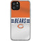 NFL Chicago Bears White Striped iPhone 11 Pro Clear Case