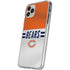 NFL Chicago Bears White Striped iPhone 11 Pro Clear Case