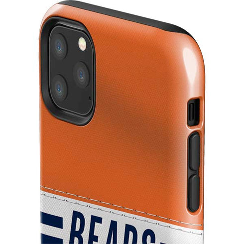 NFL Chicago Bears White Striped iPhone 11 Pro Max Impact Case