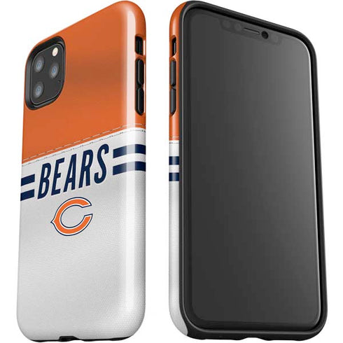 NFL Chicago Bears White Striped iPhone 11 Pro Max Impact Case