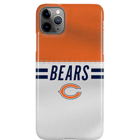 NFL Chicago Bears White Striped iPhone 11 Pro Max Lite Case