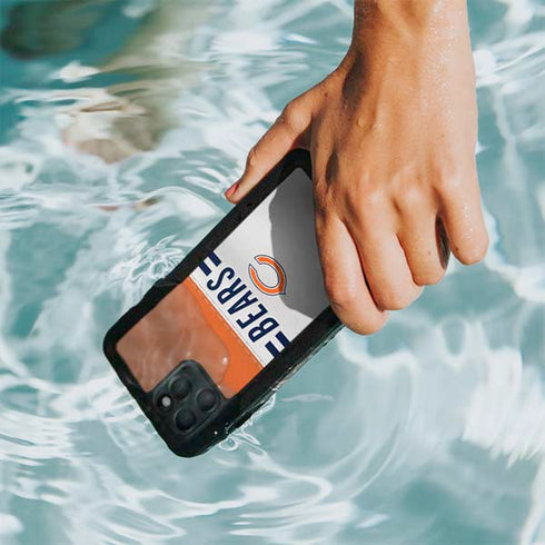 NFL Chicago Bears White Striped iPhone 11 Pro Max Waterproof Case