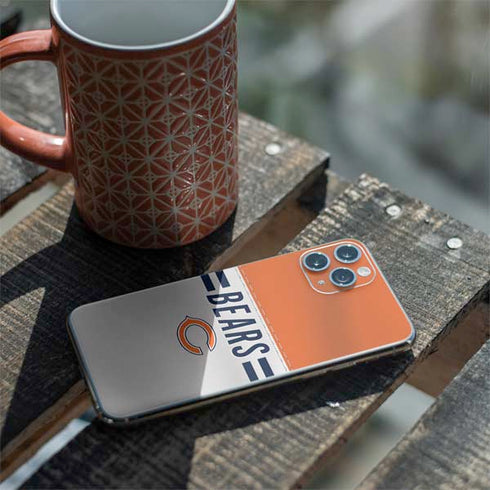 NFL Chicago Bears White Striped iPhone 11 Pro Skin