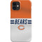 NFL Chicago Bears White Striped iPhone 12 Mini Lite Case