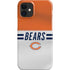 NFL Chicago Bears White Striped iPhone 12 Mini Lite Case