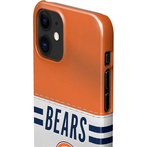 NFL Chicago Bears White Striped iPhone 12 Mini Lite Case