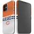 NFL Chicago Bears White Striped iPhone 12 Mini Lite Case