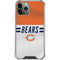 NFL Chicago Bears White Striped iPhone 12 Pro Clear Case