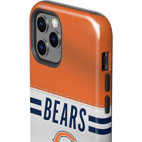 NFL Chicago Bears White Striped iPhone 12 Pro Impact Case