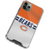 NFL Chicago Bears White Striped iPhone 12 Pro Max Clear Case