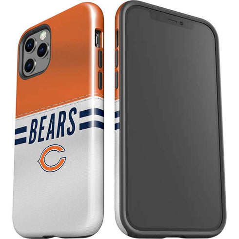 NFL Chicago Bears White Striped iPhone 12 Pro Max Impact Case