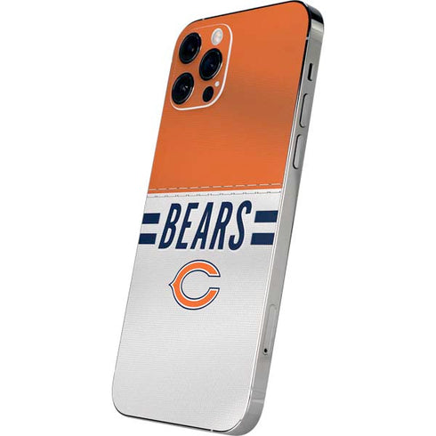 NFL Chicago Bears White Striped iPhone 12 Pro Max Skin