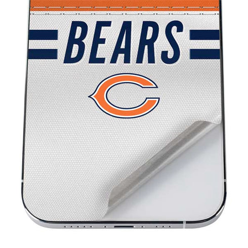 NFL Chicago Bears White Striped iPhone 12 Pro Max Skin